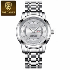 Swiss Quartz Watch with Day-Date Display - Water-Resistant Business & Student Watch