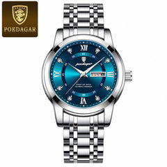 Swiss Quartz Watch with Day-Date Display - Water-Resistant Business & Student Watch